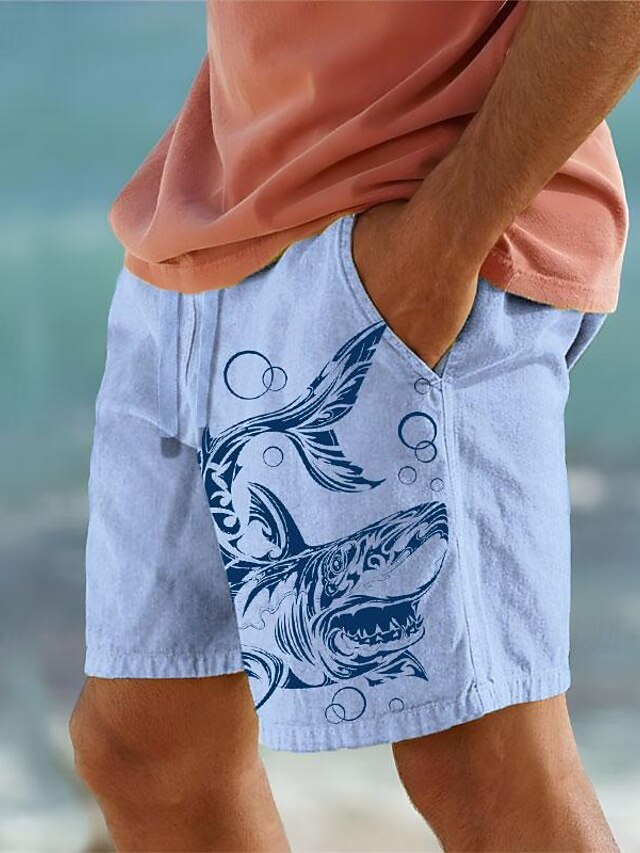 Short De Bain Court Pour Homme - Style Décontracté - Imprimé Floral - En Néoprène, Vert, M