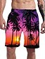 cheap Men&#039;s Swimwear &amp; Beach Shorts-Men&#039;s Swim Trunks Swim Shorts Board Shorts Swimwear Drawstring Pocket Elastic Drawstring Design Swimsuit Comfort Beach 3D Print Coconut Tree Casual Athleisure 1 2 3 / Mid Waist
