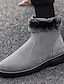 cheap Men&#039;s Boots-Men&#039;s Boots Vintage Daily PU Booties / Ankle Boots Black Gray Winter Fall