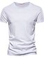 cheap Men&#039;s Casual T-shirts-Men&#039;s T shirt Tee Essential Denim Blue Short Sleeve Black White Blue Dark Yellow Navy Solid Color Crew Neck Daily Clothing Clothes