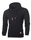 cheap Men&#039;s 3D Hoodies-riou men’s long-sleeved hoodie sweatshirt slim fit sweat jacket hooded sweater pullover-shirt cotton outwear men’s long-sleeved patchwork hoodie hooded-pullover top tee outwear (2xl, black g)