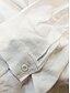 abordables camisas casuales de los hombres-Hombre camisa de lino Plano Escote en Pico Granate Negro Blanco Rosa Verde Ejército Diario Noche Manga Larga Ropa Elegante Moda Design Negocios