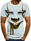 cheap Men&#039;s 3D T-shirts-Men&#039;s T shirt Tee Shirt Tee Streetwear Casual Punk &amp; Gothic Short Sleeve Green Blue Yellow Red White Graphic Tribal 3D Print Round Neck Halloween Going out Print Clothing Clothes Streetwear Casual