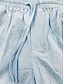 cheap Linen Shorts-Men&#039;s Shorts Linen Shorts Drawstring Plain Daily Linen / Cotton Blend Basic Streetwear Light Khaki. White