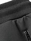 abordables pantalons décontractés-Homme Sherpa Pantalon Jogger Pantalons d&#039;hiver Pantalon Pantalons décontractés Poche Lettre Chaud du quotidien Sport de détente Sortie Vêtement de rue Casual Gris fumé Noir Micro-élastique
