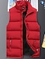 cheap Men&#039;s Downs &amp; Parkas-Men&#039;s Winter Jacket Puffer Vest Winter Coat Warm Sports &amp; Outdoor Daily Sports Solid Color Outerwear Clothing Apparel Basic Casual Green Blue Red
