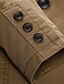 cheap Men&#039;s Jackets &amp; Coats-Men&#039;s Blazer Durable Daily Wear Vacation To-Go Single Breasted Turndown Comfort Leisure Jacket Outerwear Solid / Plain Color Pocket khaki Military Green Black