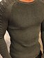 cheap Men&#039;s Pullover Sweater-Men&#039;s Pullover Ribbed Knit Regular Knitted Solid Color Round Neck Keep Warm Modern Contemporary Work Daily Wear Clothing Apparel Spring &amp;  Fall Green Blue L XL XXL / Long Sleeve