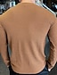 cheap Men&#039;s Casual T-shirts-Men&#039;s T shirt Tee Tee Plain Crewneck Outdoor Daily Wear Long Sleeve Knitted Clothing Apparel Casual Comfort