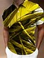 abordables Polo gráfico-Hombre POLO Camiseta de golf Estampados Geometría Cuello Vuelto Amarillo Rojo Azul Piscina Morado Naranja Exterior Calle Mangas cortas Abotonar Estampado Ropa Moda Design Casual Suave
