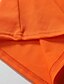 cheap Classic Polo-Men&#039;s Polo Shirt Button Up Polos Casual Sports Lapel Long Sleeve Fashion Basic Plain Button Splice Spring &amp;  Fall Regular Fit Orange Polo Shirt