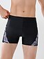 cheap Mens Active Shorts-Men&#039;s Swim Trunks Outdoor Daily Beach Breathable Quick Dry Drawstring Elastic Waist Color Block Short Sport Casual Activewear Black Micro-elastic