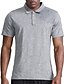 cheap Men&#039;s Active Tees &amp; Tanks-Men&#039;s Polo T shirt Tee Gym Shirt Running Shirt Men Tops Lapel Short Sleeve Sports &amp; Outdoor Vacation Going out Casual Daily Quick dry Breathable Soft Plain Black White Activewear Fashion Sport