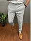 cheap Chinos-Men&#039;s Trousers Chinos Chino Pants Button Front Pocket Plain Comfort Business Daily Holiday Fashion Chic &amp; Modern Black Khaki