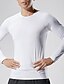 cheap Men&#039;s Active Tees &amp; Tanks-Men&#039;s T shirt Tee Gym Shirt Compression Shirt Training Shirt Men Tops Crew Neck Long Sleeve Sports &amp; Outdoor Vacation Going out Casual Daily High Stretch Soft Quick Dry Plain Black White Activewear