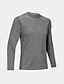 cheap Men&#039;s Active Tees &amp; Tanks-Men&#039;s Gym Shirt Running Shirt Training Shirt Men Tops Tee Crew Neck Long Sleeve Street Vacation Going out Casual Daily Quick dry Moisture Wicking Breathable Plain Black White Activewear Fashion Basic