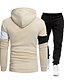 cheap Men&#039;s Tracksuit &amp; Hoodie-Men&#039;s Tracksuit Workout Outfits GYM Pants Gym Shirt Hooded Sports &amp; Outdoor Daily Holiday Quick Dry Soft Color Block Black White Khaki Activewear Streetwear Sport Fall &amp; Winter Hoodies Sweatshirts
