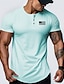 cheap Men&#039;s Graphic Tshirt-Graphic National Flag Fashion Daily Casual Men&#039;s Henley Shirt Raglan T Shirt Sports Outdoor Holiday Going out T shirt White Pink Sky Blue Short Sleeve Henley Shirt Spring &amp; Summer Clothing Apparel S