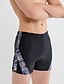 cheap Mens Active Shorts-Men&#039;s Swim Trunks Outdoor Daily Beach Breathable Quick Dry Drawstring Elastic Waist Color Block Short Sport Casual Activewear Black Micro-elastic