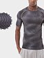 cheap Men&#039;s Active Tees &amp; Tanks-Men&#039;s T shirt Tee Gym Shirt Compression Shirt Training Shirt Men Tops Crew Neck Short Sleeve Sports &amp; Outdoor Vacation Going out Casual Daily Quick dry Moisture Wicking Breathable Soft Plain Light