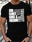 cheap Men&#039;s Graphic Tshirt-Letter National Flag Black White Gray T shirt Tee Men&#039;s Graphic Cotton Blend Shirt Sports Classic Shirt Short Sleeve Comfortable Tee Sports Outdoor Holiday Summer Fashion Designer Clothing S M L XL