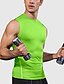 cheap Men&#039;s Active Tees &amp; Tanks-Men&#039;s GYM Tank Compression Tank Workout Tank Men Tops Tank Crew Neck Sleeveless Street Vacation Going out Casual Daily Quick dry High Stretch Breathable Plain Black White Activewear Fashion Basic