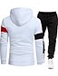 cheap Men&#039;s Tracksuit &amp; Hoodie-Men&#039;s Tracksuit Workout Outfits GYM Pants Gym Shirt Hooded Sports &amp; Outdoor Daily Holiday Quick Dry Soft Color Block Black White Khaki Activewear Streetwear Sport Fall &amp; Winter Hoodies Sweatshirts