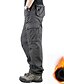 cheap Cargo Pants-Men&#039;s Cargo Pants Fleece Pants Work Pants Pocket Multi Pocket High Rise Solid Colored Wearable Outdoor Calf-Length Outdoor Casual Classic Big and Tall Loose Fit Army Yellow Black High Waist Inelastic