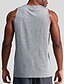 cheap Men&#039;s Active Tees &amp; Tanks-Men&#039;s GYM Tank Fitness Tank Basketball Shirt Men Tops Tank Crew Neck Sleeveless Street Vacation Going out Casual Daily Quick dry Moisture Wicking Breathable Plain Black White Activewear Fashion Basic