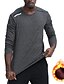 cheap Men&#039;s Active Tees &amp; Tanks-Men&#039;s T shirt Tee Gym Shirt Running Shirt Training Shirt Basketball Shirt Crew Neck Long Sleeve Sports &amp; Outdoor Vacation Going out Casual Daily Quick dry Moisture Wicking Breathable Soft Plain Black