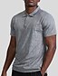 cheap Men&#039;s Active Tees &amp; Tanks-Men&#039;s Polo T shirt Tee Gym Shirt Running Shirt Men Tops Lapel Short Sleeve Sports &amp; Outdoor Vacation Going out Casual Daily Quick dry Breathable Soft Plain Black White Activewear Fashion Sport