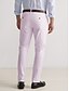 cheap Chinos-Men&#039;s Dress Pants Trousers Suit Pants Seersucker Pants Button Front Pocket Stripe Comfort Business Daily Holiday Fashion Chic &amp; Modern Pink Blue