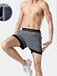 cheap Mens Active Shorts-Men&#039;s Athletic Shorts Running Shorts Gym Shorts Sports Going out Weekend Breathable Quick Dry Running Casual Pocket With Compression Liner Plain Knee Length Gymnatics Activewear Black Royal Blue