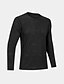 cheap Men&#039;s Active Tees &amp; Tanks-Men&#039;s Gym Shirt Running Shirt Training Shirt Men Tops Tee Crew Neck Long Sleeve Street Vacation Going out Casual Daily Quick dry Moisture Wicking Breathable Plain Black White Activewear Fashion Basic