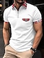 cheap Classic Polo-Male Polo Shirt Knit Polo Casual Date Lapel Short Sleeves Fashion Plaid / Striped / Chevron / Round Solid / Plain Color Knitting Summer Dry-Fit Black White Pink Wine Dark Navy Sky Blue Polo Shirt