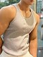 cheap Men&#039;s Active Tees &amp; Tanks-Men&#039;s GYM Tank Running Tank Workout Tank Men Tops Crew Neck Sleeveless Sports &amp; Outdoor Vacation Going out Casual Daily Quick dry Moisture Wicking Breathable Soft Plain Black White Activewear Fashion