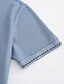 cheap Classic Polo-Men&#039;s Polo Shirt Button Up Polos Casual Sports Lapel Short Sleeve Fashion Basic Polka Dot Button Summer Regular Fit Black Army Green Red Burgundy Navy Blue Blue Polo Shirt