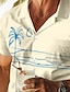 cheap Hawaiian Shirts-Palm Tree Tropical Men&#039;s Resort Hawaiian 3D Printed Shirt Cuban Collar Short Sleeve Summer Beach Shirt Vacation Daily Wear S TO 3XL