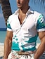 cheap Hawaiian Shirts-Shark Fish Turtle Men&#039;s Resort Hawaiian 3D Printed Shirt Button Up Short Sleeve Summer Beach Shirt Vacation Daily Wear S TO 3XL