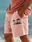 cheap Men&#039;s Shorts-Coconut Tree Men&#039;s Cotton Linen Shorts Summer Hawaiian Shorts Beach Shorts Print Drawstring Elastic Waist Breathable Soft 10% Linen Shorts Casual Daily Holiday Streetwear