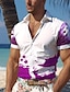 cheap Hawaiian Shirts-Shark Fish Turtle Men&#039;s Resort Hawaiian 3D Printed Shirt Button Up Short Sleeve Summer Beach Shirt Vacation Daily Wear S TO 3XL