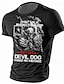 cheap Men&#039;s Graphic Tshirt-Graphic Cool Skulls Gun Daily Casual Street Style Men&#039;s 3D Print T shirt Tee Sports Outdoor Holiday Going out T shirt Black White Pink Short Sleeve Crew Neck Shirt Spring &amp; Summer Clothing Apparel S