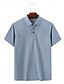cheap Classic Polo-Men&#039;s Polo Shirt Button Up Polos Casual Sports Lapel Short Sleeve Fashion Basic Polka Dot Button Summer Regular Fit Black Army Green Red Burgundy Navy Blue Blue Polo Shirt